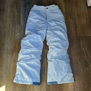 Columbia White snowpants size M (10/12)